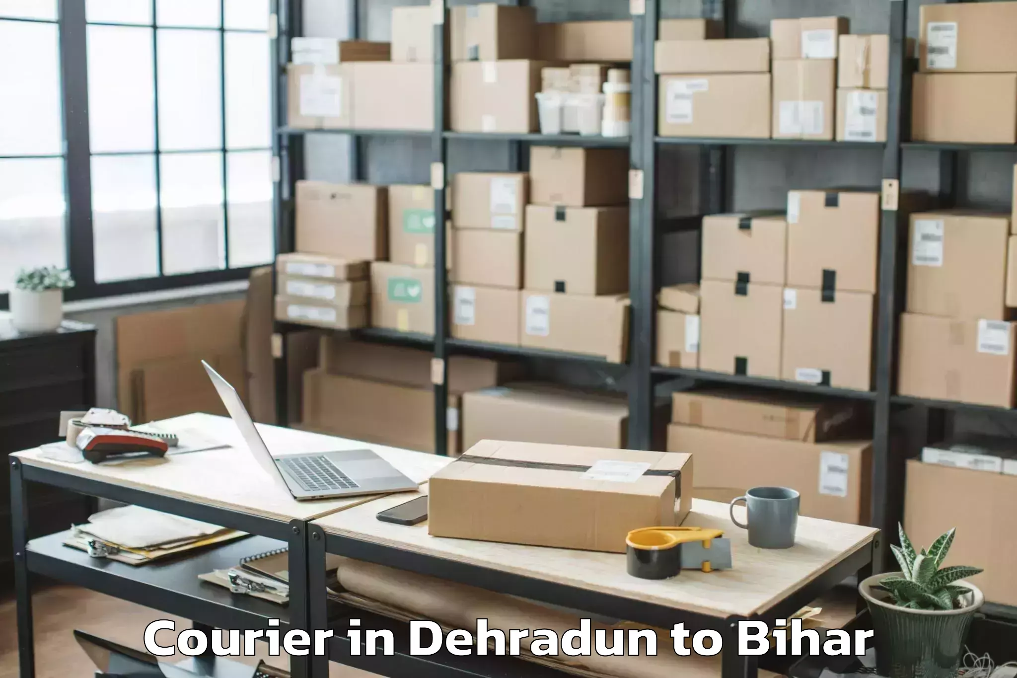 Quality Dehradun to Bairgania Courier